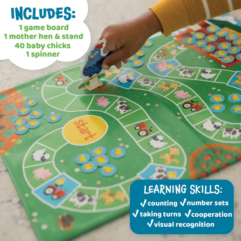 Peaceable Kingdom Count Your Chickens Award Winning Cooperative Counting Game for 2 to 4 Kids Ages 3+ - Image 5